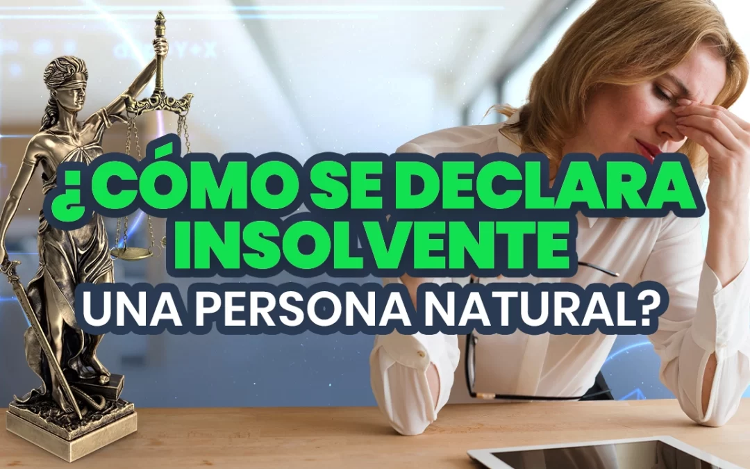 ¿ CÓMO SE DECLARA INSOLVENTE UNA PERSONA NATURAL ?