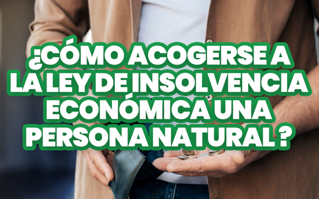 ¿CÓMO ACOGERSE A LA LEY DE INSOLVENCIA ECONÓMICA PERSONA NATURAL?