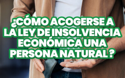 ¿CÓMO ACOGERSE A LA LEY DE INSOLVENCIA ECONÓMICA PERSONA NATURAL?